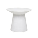Livorno Round Patio Side Table | White