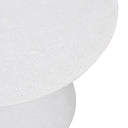 Livorno Round Patio Side Table | White