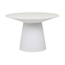 Livorno Round Patio Dining Table | White