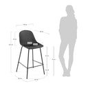 Lonsdale Bar Height Patio Barstool | Grey