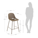 Lonsdale Bar Height Patio Barstool | Mocha