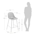 Lonsdale Bar Height Patio Barstool | White