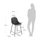 Lonsdale Bench Height Patio Barstool | Grey