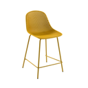 Lonsdale Bench Height Patio Barstool | Mustard