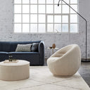 Luno Swivel Armchair | Oatmeal