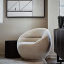 Luno Swivel Armchair | Oatmeal