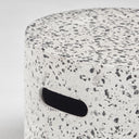 Maz Terrazzo Patio Side Table | White