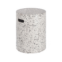 Maz Terrazzo Patio Side Table | White