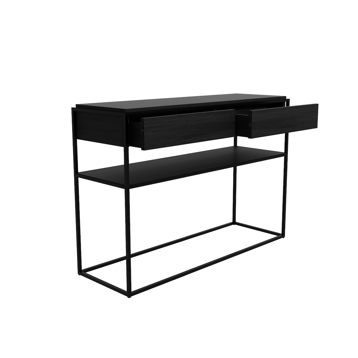 Console table hot sale black metal