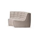 N701 Round Corner Sofa | Beige