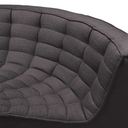 N701 Round Corner Sofa | Dark Grey