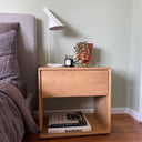 Nordic Bedside Table Tall | Oak
