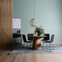 Olivia Dining Chair | Black Rattan