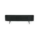 Orson Round Entertainment Cabinet | Matt Black Oak