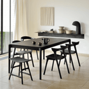 Osso Dining Stool | Black Oak