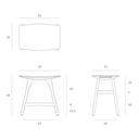 Osso Dining Stool | Black Oak