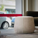 Pippa Upholstered Ottoman SM | Oatmeal Beige