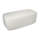 Quill Ottoman | Cream Boucle
