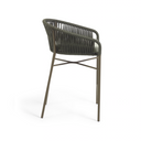 Risa Bench Height Patio Barstool | Dark Green