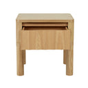 Oliver Fluted Bedside Table | Natural Ash