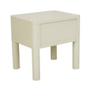 Oliver Fluted Bedside Table | Putty