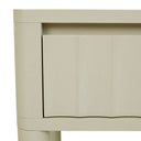 Oliver Fluted Bedside Table | Putty