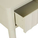 Oliver Fluted Bedside Table | Putty