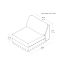 Podium Modular Sofa | Bayview Silver