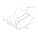 Podium Modular Sofa | Copenhagen Terra Green