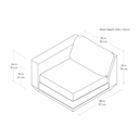 Podium Modular Sofa | Bayview Silver