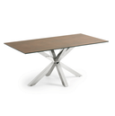 Iron Corten top/Brushed steel legs