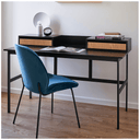 Shelby Dining Chair | Peacock Blue Velvet