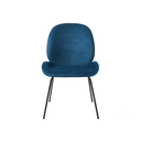 Shelby Dining Chair | Peacock Blue Velvet