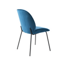 Shelby Dining Chair | Peacock Blue Velvet