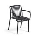 Shio Stackable Patio Chair | Black