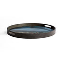 Slate Organic Round Glass Tray