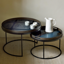 Slate Organic Round Glass Tray