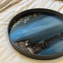 Slate Organic Round Glass Tray