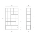 Studio Bookshelf Sliding Doors