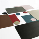 Togo Faux Leather Placemat | Brown