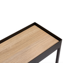 Tray Storage Console Table | Black
