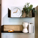 U Floating Bookshelf LRG | Oak