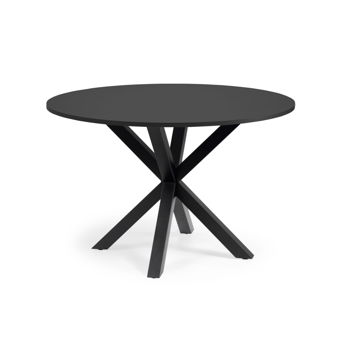 Vega Round Dining Table Black Top / Black Legs CLU Living Pty Ltd