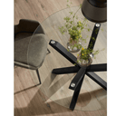 Vega Round Glass Dining Table