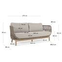 Vigo Patio Sofa | Beige