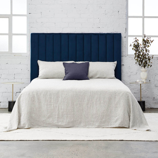 Visage Bed Head | Navy Blue Velvet - CLU Living Pty Ltd
