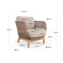 Vigo Patio Armchair | Beige