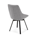 Zaki Swivel Dining Chair | Taupe