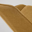Zaki Swivel Dining Chair | Mustard