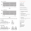 Align 7477ME Entertainment Cabinet | Fog Grey